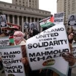 Hundreds rally outside New York court to demand release of Mahmoud Khalil | Donald Trump News