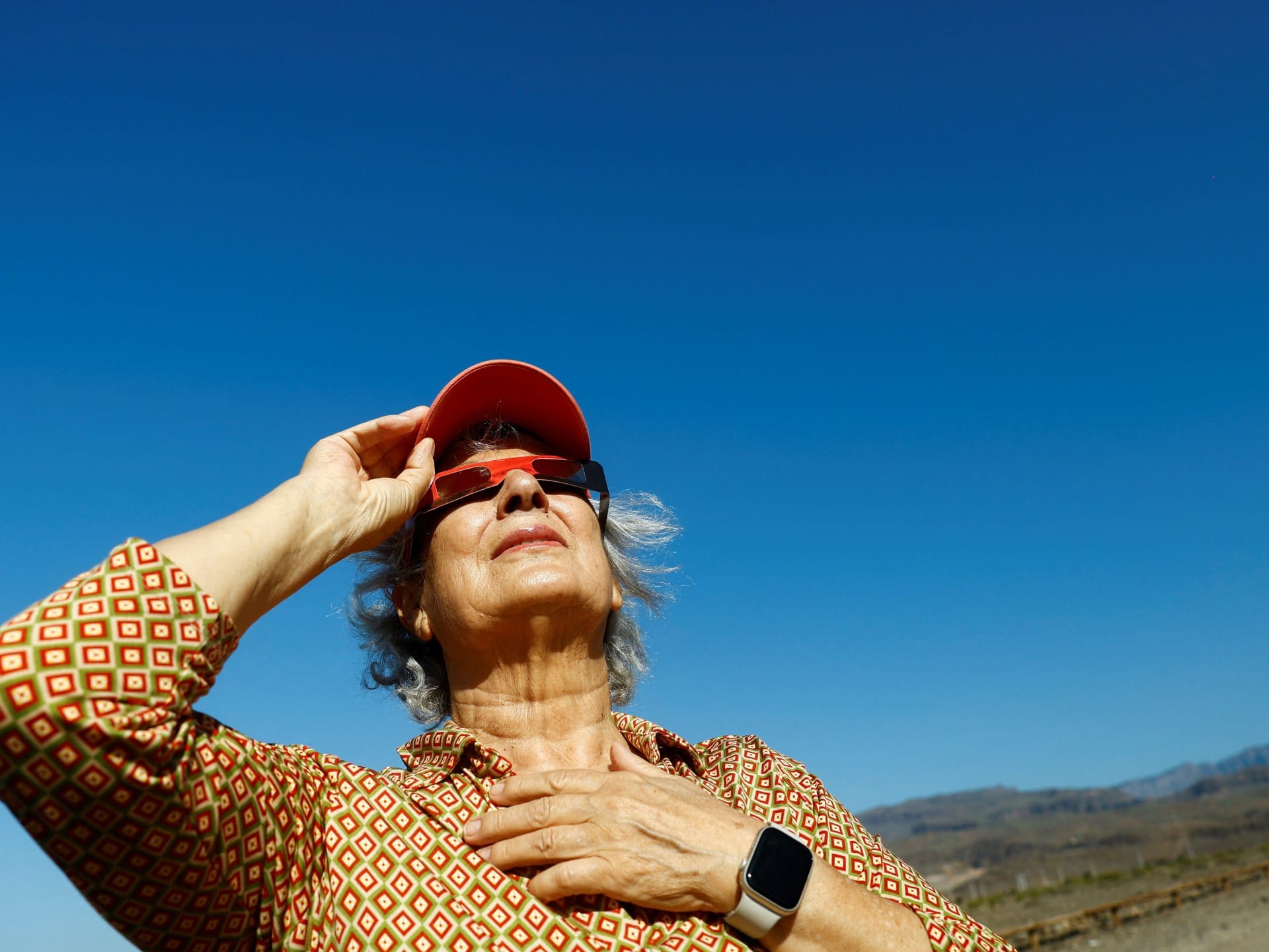 Skygazers marvel at Saturday’s partial solar eclipse | Science and Technology News Skygazers marvel at Saturday’s partial solar eclipse | Science and Technology News