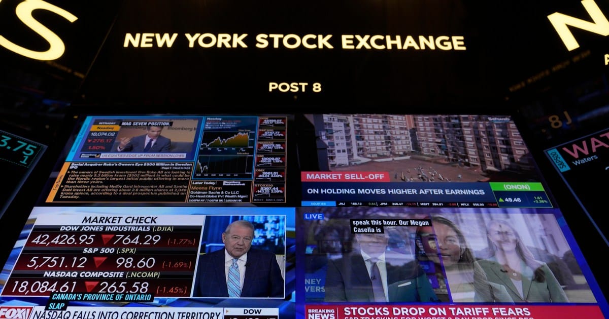 ‘Bloodbath’: US stock market sheds .75tn after Trump’s recession remarks | Financial Markets