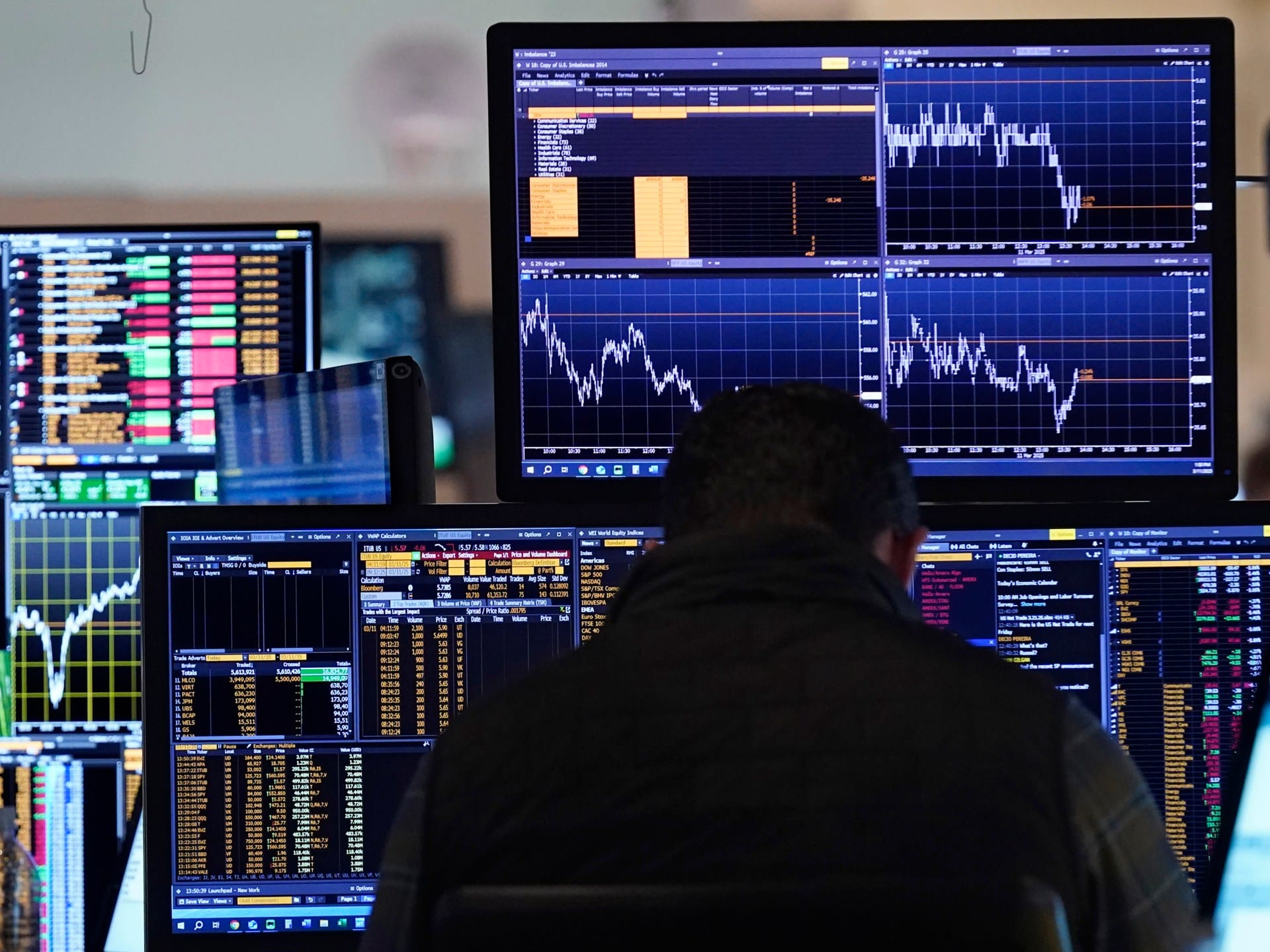 US stock market takes another tumble as Trump threatens tariffs on wine | Donald Trump US stock market takes another tumble as Trump threatens tariffs on wine | Donald Trump