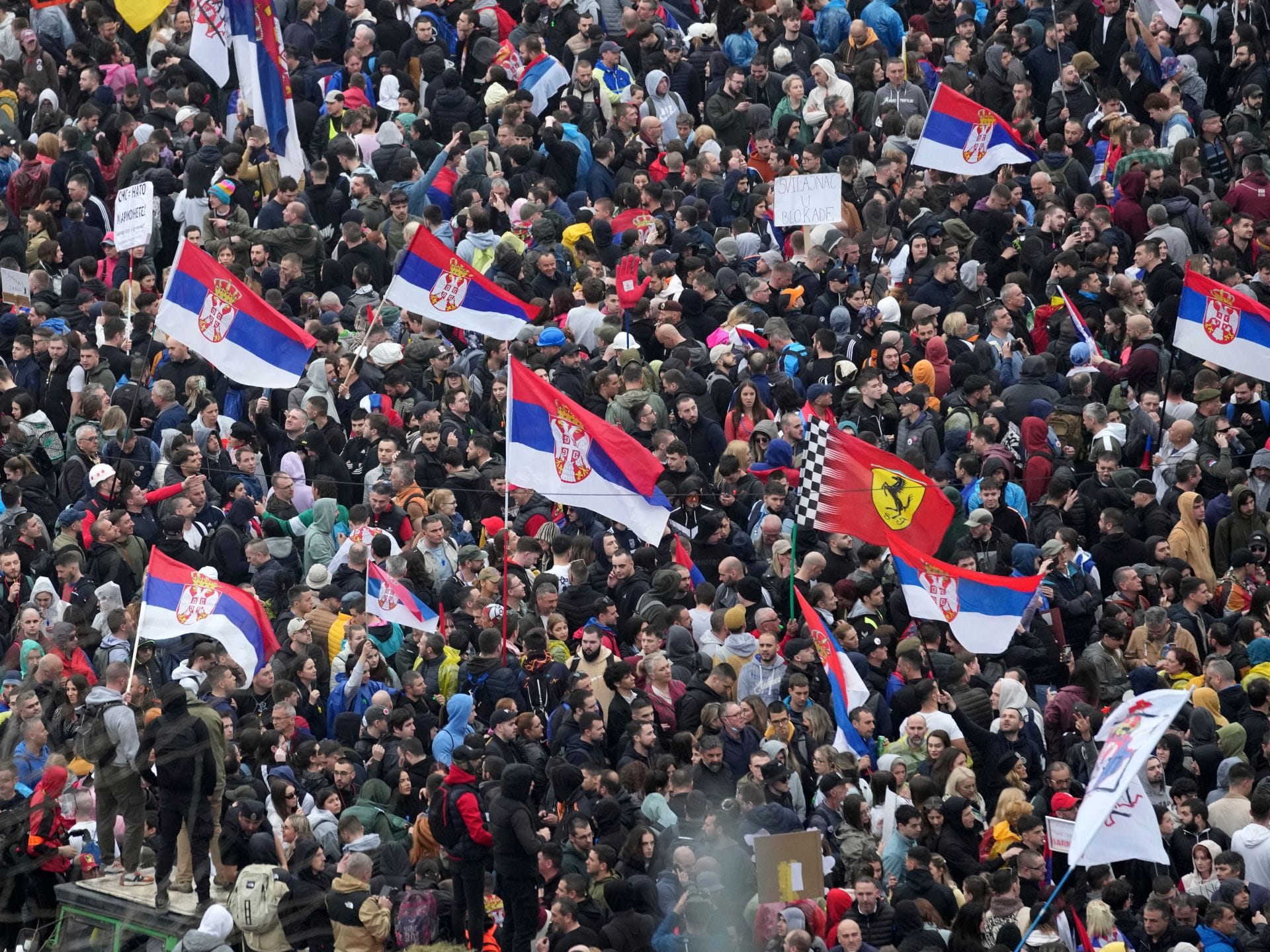 An estimated 100,000 join antigovernment rally in Serbia’s Belgrade | Protests News