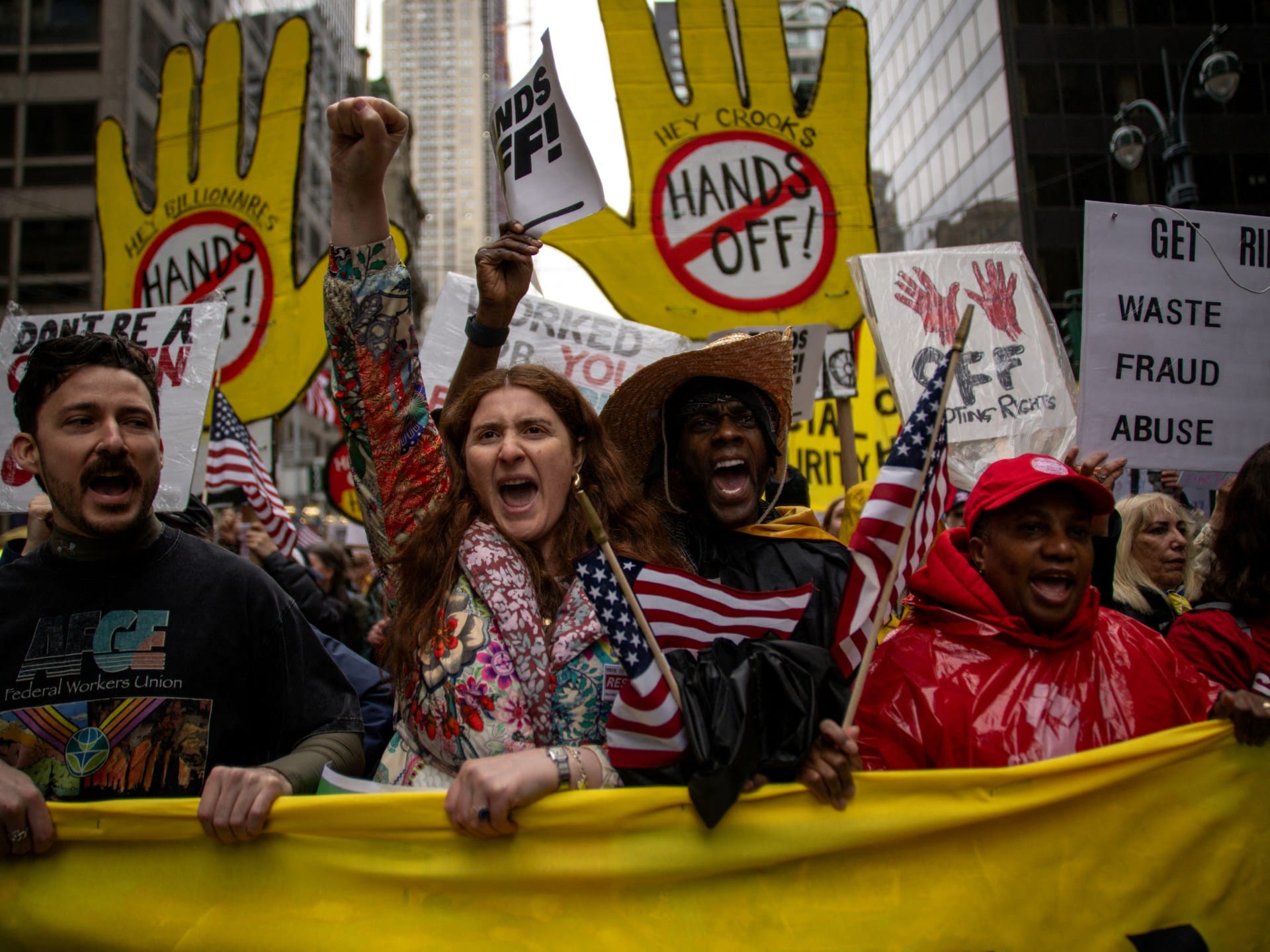‘Hands Off’ protesters rally across US to oppose Trump’s policies | Donald Trump News ‘Hands Off’ protesters rally across US to oppose Trump’s policies | Donald Trump News