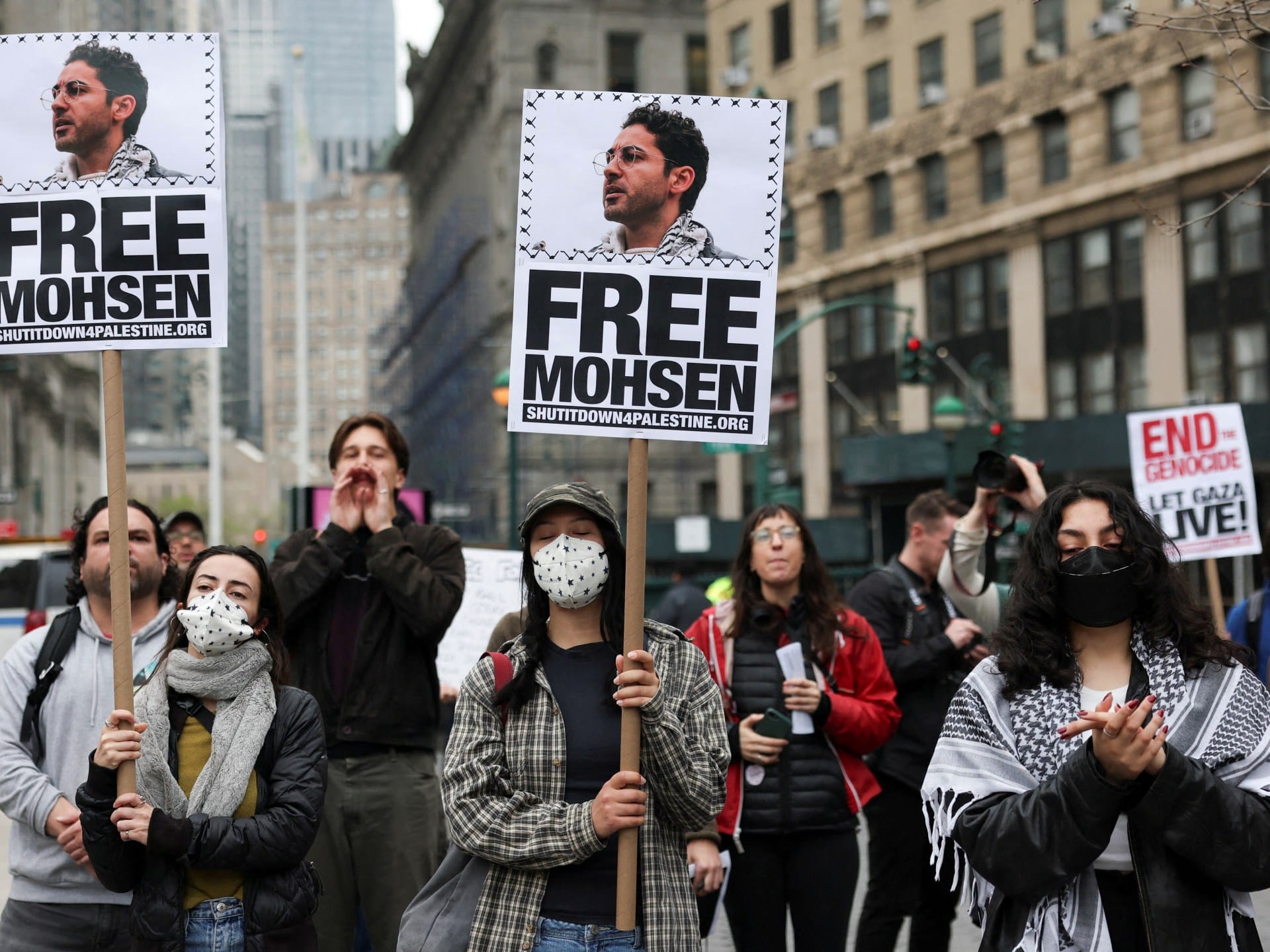 Detained Palestinian activist Mohsen Mahdawi says he’s ‘in good hands’ | Gaza News