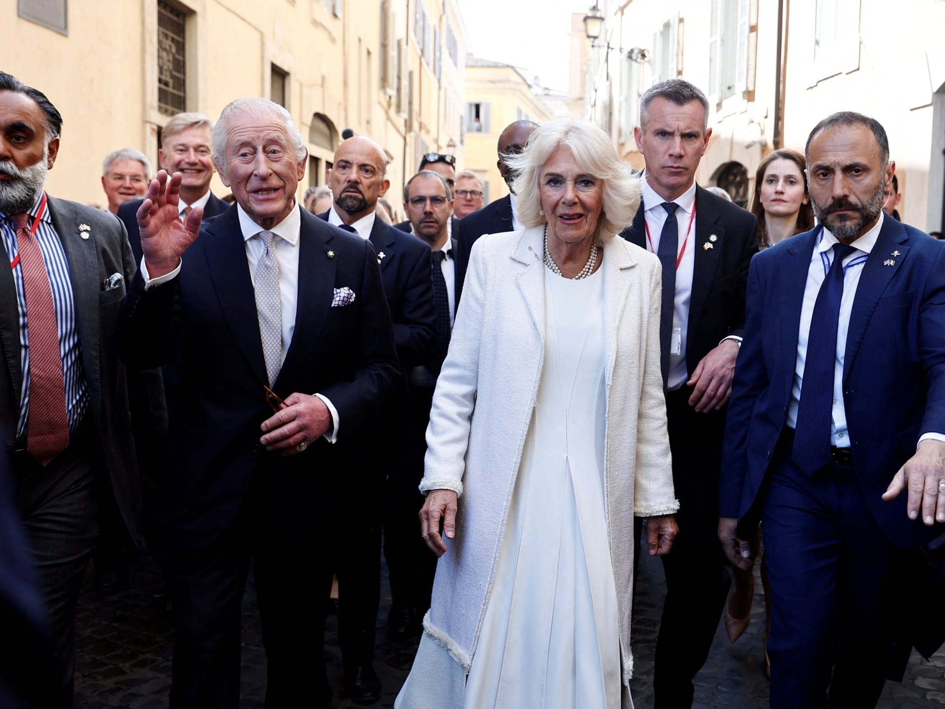 Pope Francis meets King Charles, Queen Camilla during Vatican convalescence | Politics News